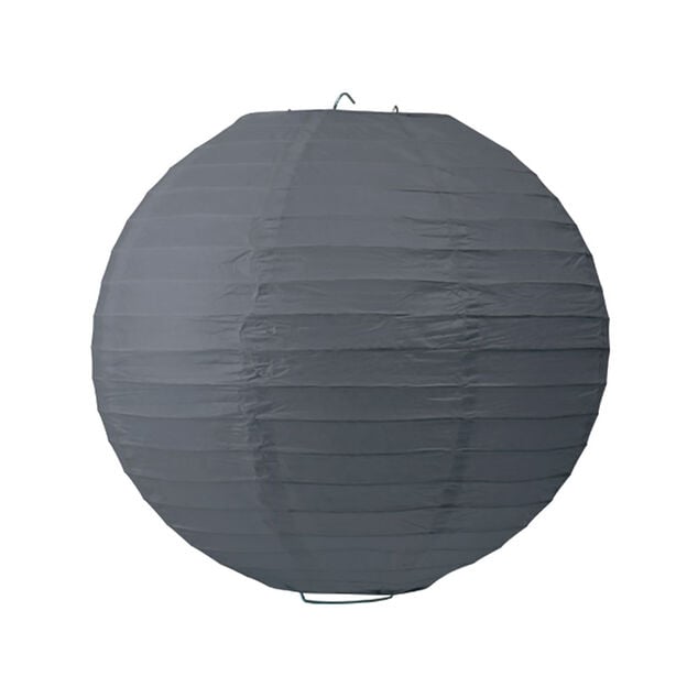 Lanterne chinoise en papier gris