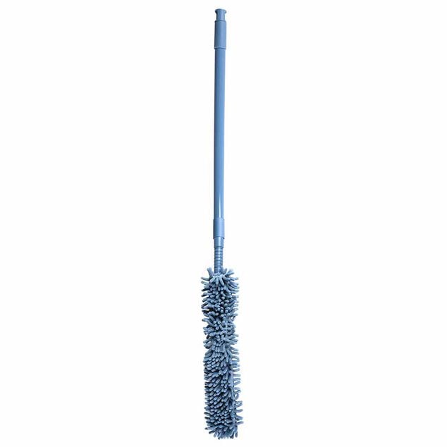Plumeau en microfibre chenille gris