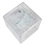 Tirelire design labyrinthe transparente