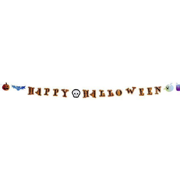 Guirlande papier Happy Halloween 200cm