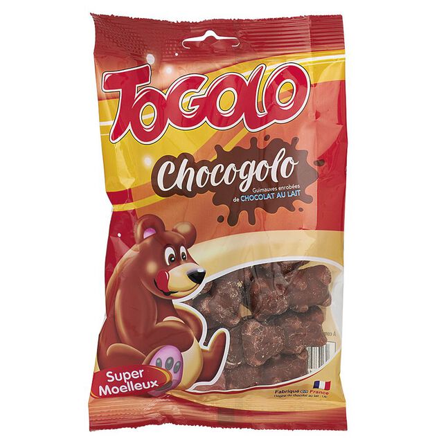 Ourson Chocogolo guimauve chocolat au lait 100g