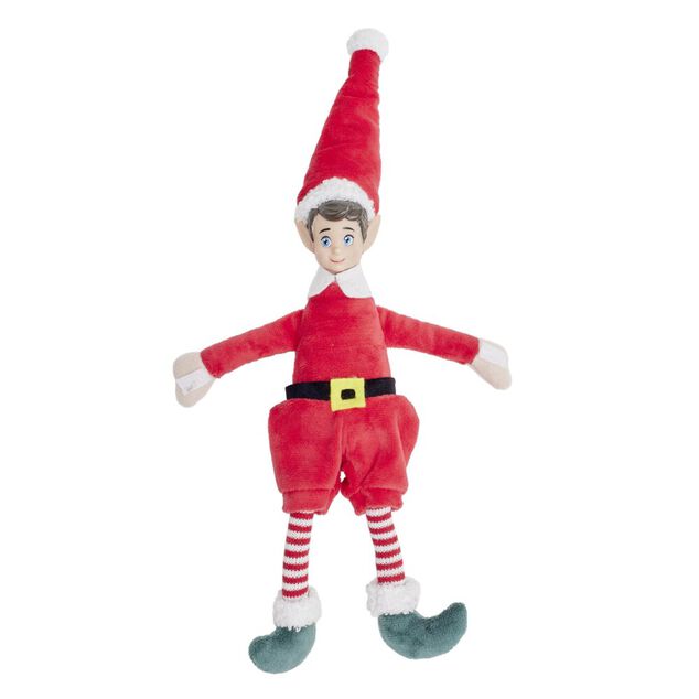Lutin farceur qui enregistre et r&eacute;p&egrave;te rouge et blanc H38cm