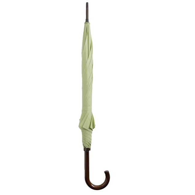 Parapluie canne manuel uni vert L87cm