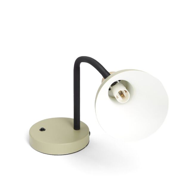 Lampe de bureau orientable m&eacute;tal vert &Oslash;14xH36cm