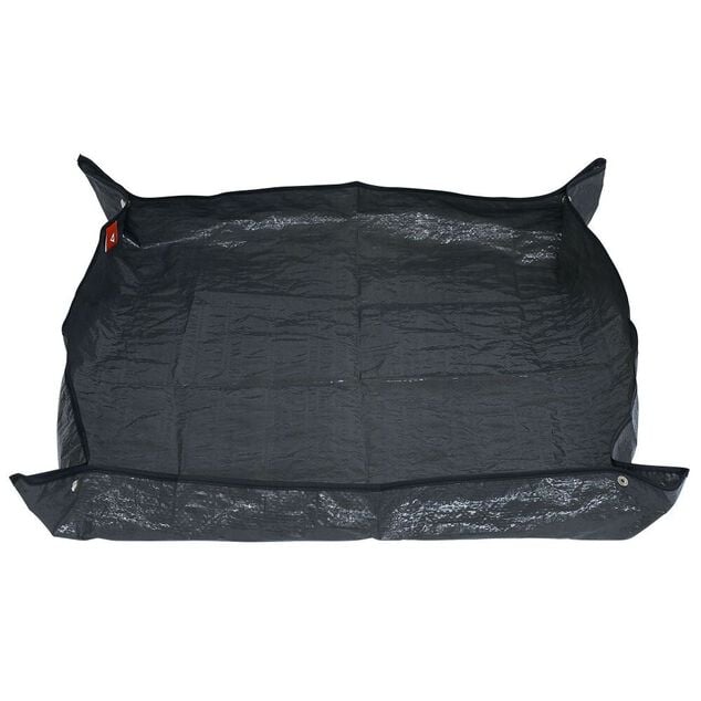 Tapis de rempotage en plastique gris 65x65cm