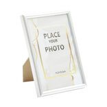 Cadre photo bois argenté pour photo 10x15cm