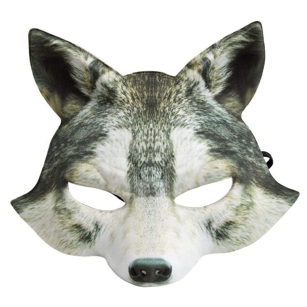 Masque pour adulte imprim&eacute; t&ecirc;te d'animal