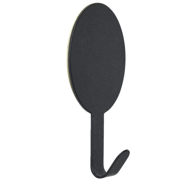 Crochet adh&eacute;sif m&eacute;tal rond 8,5x14,4cm  - 3 mod&egrave;les