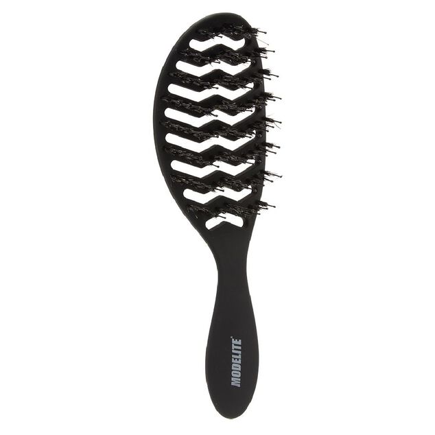 Brosse tunnel multi-usages nylon/sanglier picots perl&eacute;s noir