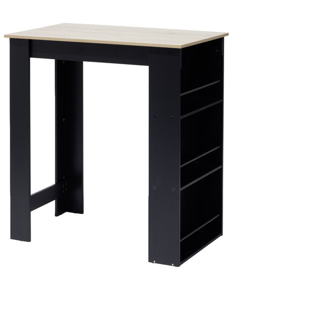 Mange debout bois et m&eacute;tal noir 60x100xH105cm