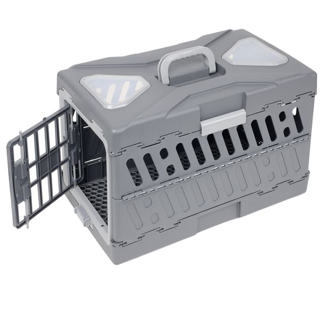 Caisse de transport pour chat 56x32x37cm noir