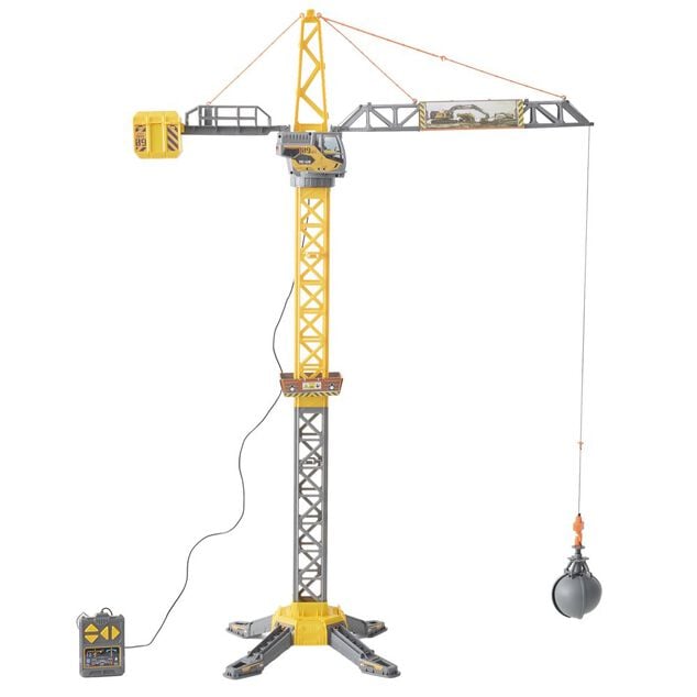 Grue t&eacute;l&eacute;command&eacute;e chantier plastique jaune H110cm