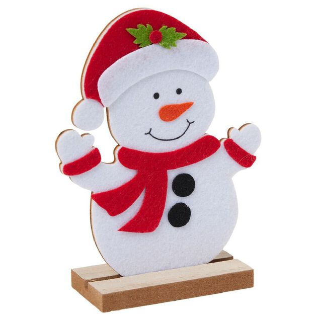 Personnage &agrave; poser bois et feutrine H18cm (4 mod&egrave;les)