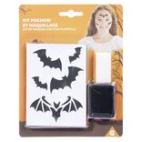 Pochoir &agrave; maquillage Halloween (2 mod&egrave;les)