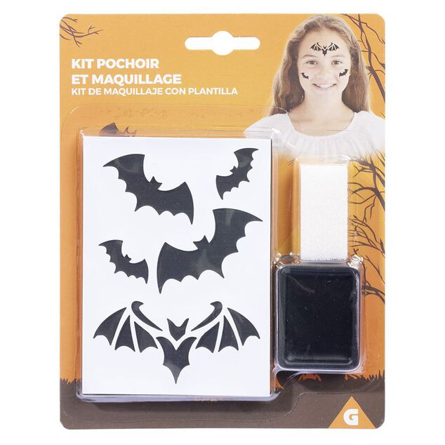 Pochoir &agrave; maquillage Halloween (2 mod&egrave;les)