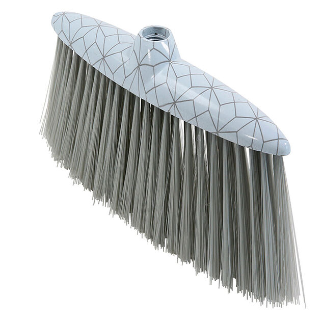T&ecirc;te de balai Homclean motif g&eacute;om&eacute;trique gris et blanc
