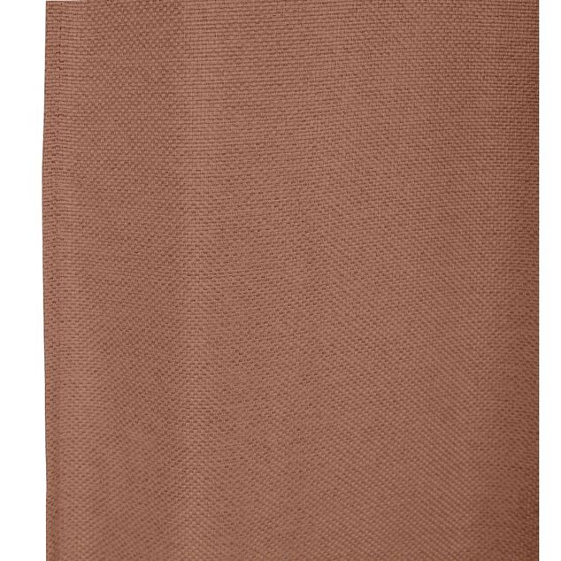 Rideau occultant effet tram&eacute; terracotta 140x240cm