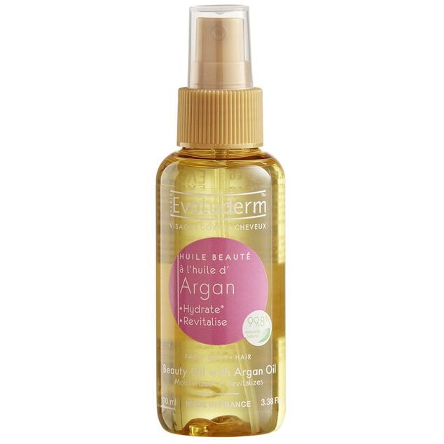 Huile de beaut&eacute; &agrave; l'huile d'argan Evoluderm 100 ml