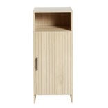 Meuble salle de bain en bois 1 niche et 1 porte 34x30xH80cm