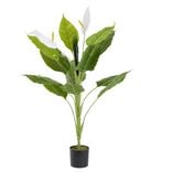 Plante artificielle spathiphyllium vert &Oslash;30xH90cm