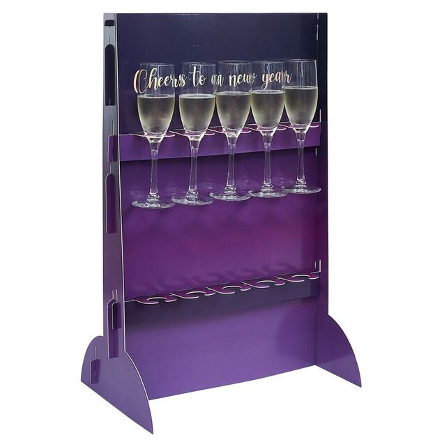 Support DIY pour flûte à champagne