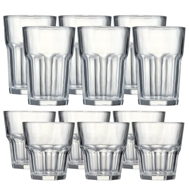 Verre mojito x12 en verre transparent 25cl et 33cl