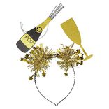 Serre tête de fête bouteille et flûte