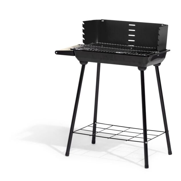 Barbecue &agrave; charbon Tucson m&eacute;tal noir