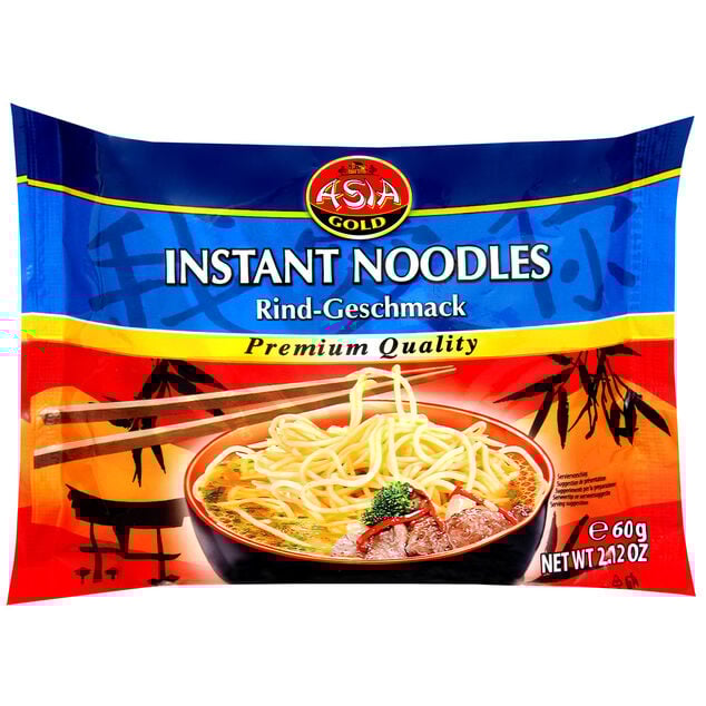 Nouilles instantan&eacute;es saveur boeuf 60gr