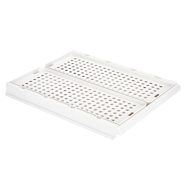 Rangement dressing superposable coulissant blanc grand mod&egrave;le