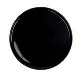 Assiette ronde plate Nordic porcelaine noir &Oslash;28cm