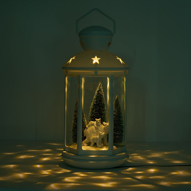 Lanterne de Noël lumineuse à led animé