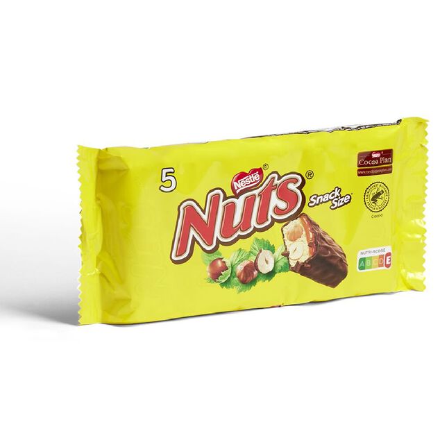 Barres chocolat/noisette Nuts x5