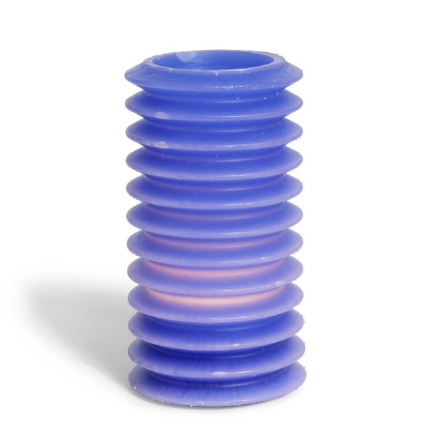 Bougie LED bleue &Oslash;7,5xH14cm