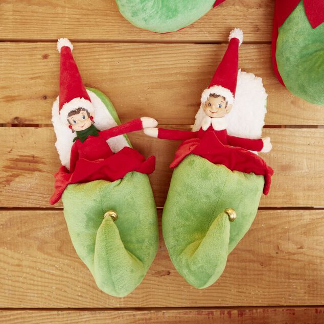 Chaussons No&euml;l mixte lutin verts T36 &agrave; 45