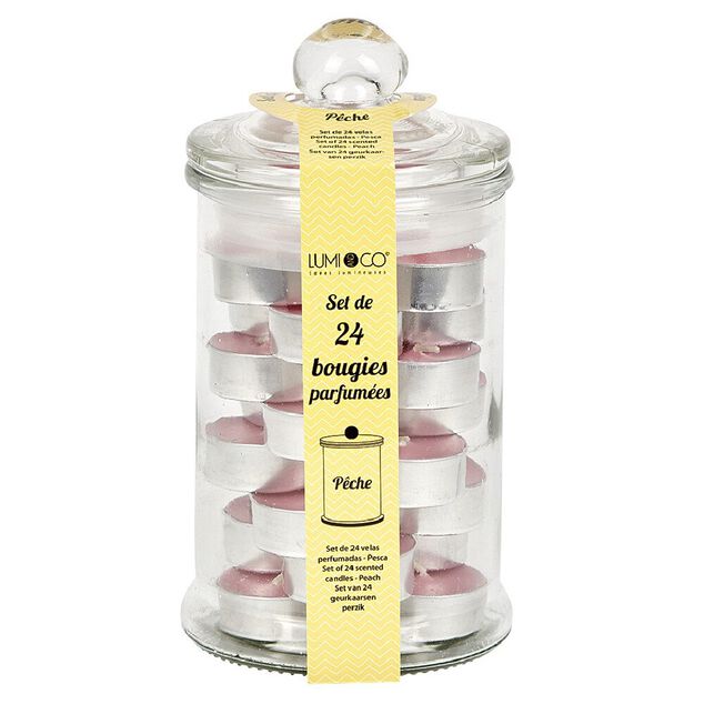 Bonbonni&egrave;re avec 24 bougies chauffe-plat