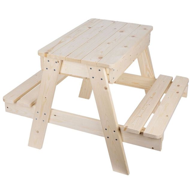 Table pique nique 2en1 bac &agrave; sable 60x80xH52cm