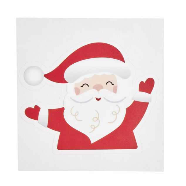 D&eacute;coration fen&ecirc;tre et mur No&euml;l adh&eacute;sive personnage (3 mod&egrave;les)