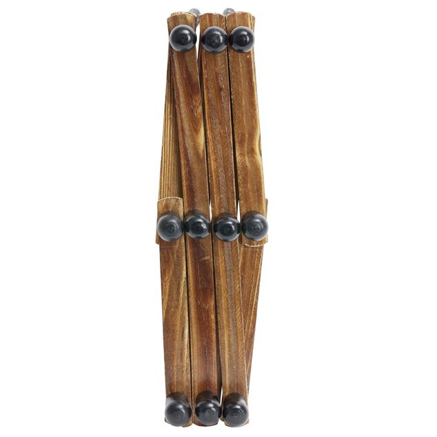 Porte manteau mural accordéon extensible en bois L32cm