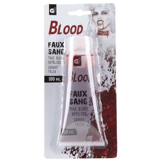 Tube de faux sang Halloween 100 ml