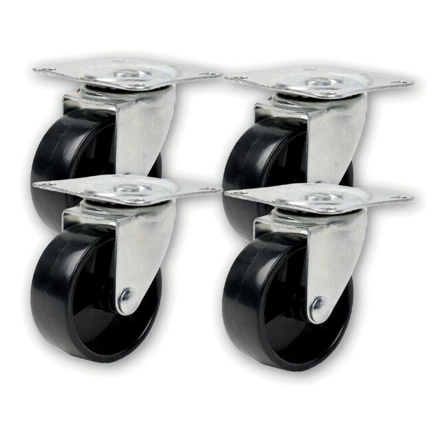 Roulette en métal Ø5cm 4 pièces