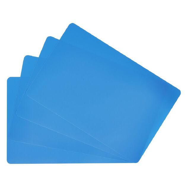 Set de table rectangulaire x4 pvc souple uni (4 modèles)