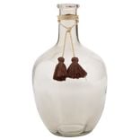 Vase Dame jeanne verre teint&eacute; H.30,5 cm