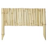 Bordure en bambou &agrave; planter naturel