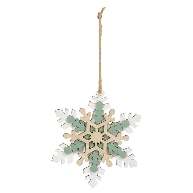 Suspension de No&euml;l flocon esprit scandinave
