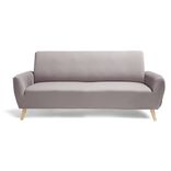 Protège canapé extensible 3 places uni gris 195 à 230 cm