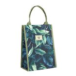 Sac isotherme 13L motif feuillage exotique vert 24x15xH33cm