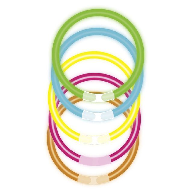 Bracelets lumineux en plastique x100