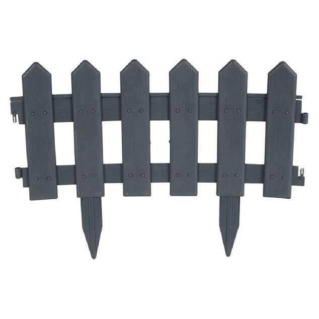 Bordure de jardin en plastique gris 30xH40cm