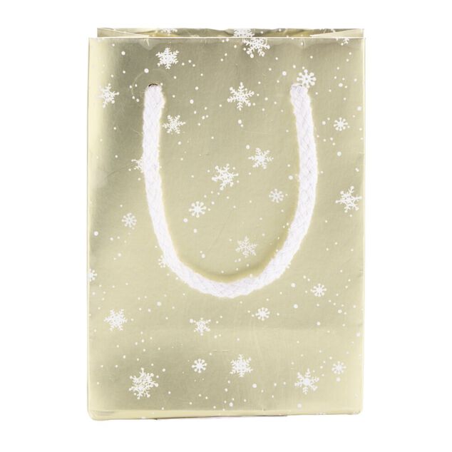 Sac cadeau de Noël petit modèle H14.5cm (2 modèles)